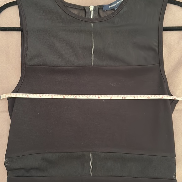 NWOT French Connection Mesh-Inset Sleeveless Bodycon Dress - 6 - Picture 11 of 12